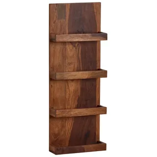 moebelfaktor Wandregal Melstadur, Massivholz, Breite 30 cm, mit 4 Fächern, braun, Wandboard, Landhaus braun