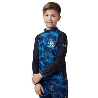 Regatta Kinder Schwimmshirt Hobey UV-Schutz, langärmelig XL Oxford Blue Camo/Navy