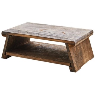 Klappbarer Vintage-Couchtisch aus Holz im japanischen Stil, niedriger Teetisch for Sitzen auf dem Boden, Altartisch aus Holz, einfacher Kang-Tisch for Zuhause, Wohnzimmer, Schlafzimmer, Balkon, Erker