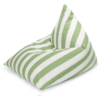 Magma Heimtex Sitting Point Sitzsack Calypso Santorin 300, Grün Streifen-Muster
