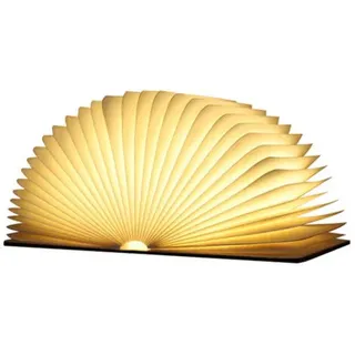 Faltbare Led-buchlampe Aus Holz, Led-tischlampe, Buchförmige Lampe, Usb-aufladbare Led-papierlampe, Geschenkidee Zu Weihnachten, Faltbare Und Magnetische Buchlampe, Für Schlafzimmer Und Zuhause, Warmw