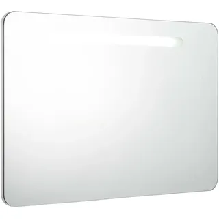 vidaXL Spiegelschrank 80 cm weiß/silber