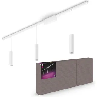 Philips Perifo 3-flg. LED 172 cm weiß Metall