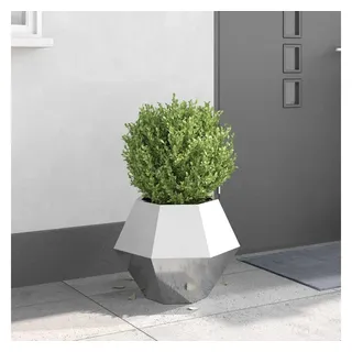 vidaXL Pflanzkübel 50 x 50 x 40 cm Silber