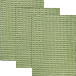 Erwin Müller Geschirrtuch 3er-Pack Piqué salbei Größe 50x70 cm
