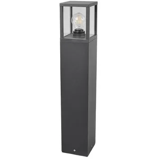 LUCANDE Wegeleuchte Aluminium 12 cm x 65 cm E27 schwarz