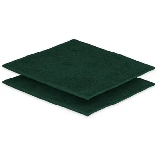 Handtuch 500g/m2 2x Seiftuch 30 x30 cm dunkelgrün Hohe Qualität Neu/OVP