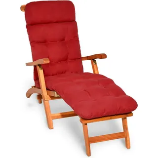 Beautissu Liegenauflage 200 x 50 x 8 cm rot 1 St.