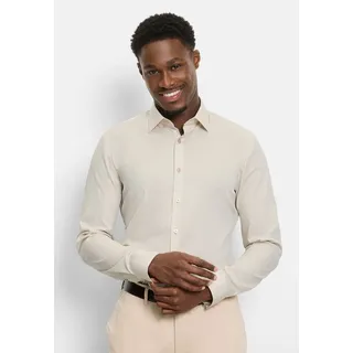 Olymp Slim Fit Hemd Beige 38
