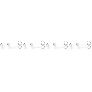 Thomas Sabo Ohrstecker weißer Stein klein Silber 925 H2147-051-14 2,8mm