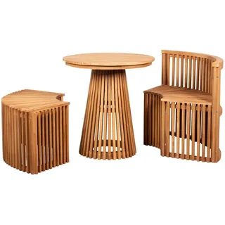 Mr. Deko Sitzgarnitur Henfield Teak 3tlg.