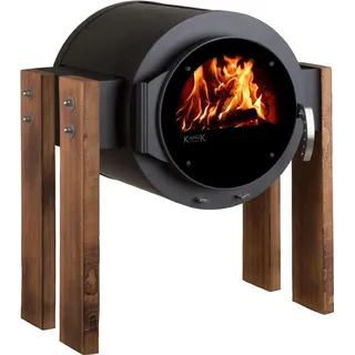 Kaminofen Kanuk® STAND Wood Buche geölt - Schwarz