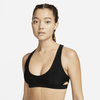 Nike Bikini-Schwimmoberteil mit Ausschnitt für Damen - Schwarz, M
