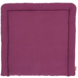 KraftKids Wickelauflage in Musselin purpur, Wickelunterlage 75x70 cm (BxT), Wickelkissen