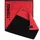 Sporthandtuch 50 x schwarz/rot 100 cm