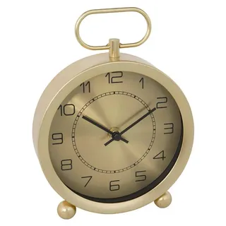 Atmosphera | Tischuhr - Irina - Gold - Retro Design - Elegante Dekoration für Wohnzimmer und Schlafzimmer - Gold