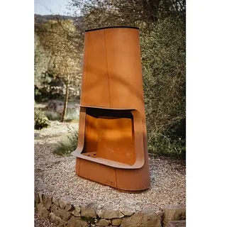 Tuozi Feuerschale Apollo  (L x B x H: 125 x 53 x 190 cm, Cortenstahl)
