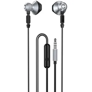 DUDAO Metallkopfhörer - Hochwertiger Sound in Grau | 3,5 mm Klinke KP34939 - Grau