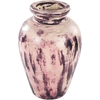 Beliani Dekovase AMATHUS Keramik 34 cm Violett,