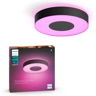 PHILIPS Hue White & Col. Amb. Xamento Deckenleuchte, schwarz, 16 Mio. Farben, dimmbar, steuerbar via App, kompatibel mit Amazon Alexa (Echo, Echo Dot)