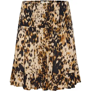 Kaffe Miniröcke Beige Animalprint 42