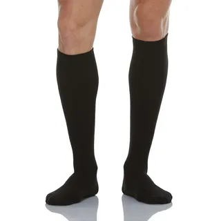 Relaxsan 930 (Schwarz, Gr.3) Kompressionsstrümpfe Damen und Herren, 22-27 mmHg Kniestrümpfe aus Baumwolle und Silber, Stützstrümpfe - 39-41