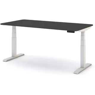 Assmann Electronic ASSMANN Schreibtisch, Anthrazit Weiß, Metall, Nachbildung, eckig, 120x121x70 cm, Arbeitszimmer, Schreibtische, Bürotische