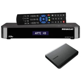 Megasat HD 935 Twin V4 HDTV Sat Receiver SAT>IP  & 1TB Festplatte Festplattenrec