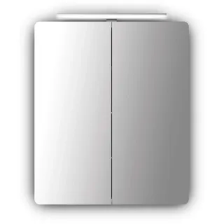 Sieper Badezimmerspiegel Serie Espella, Aluminium Spiegelschrank mit Beleuchtung, 17Tx65Bx80H cm