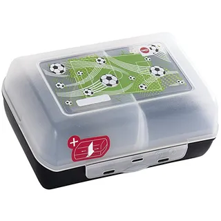 Emsa Variabolo Soccer Brotdose Kinder, Fussballmotiv Brotdose Kinder, Fussballmotiv Variabolo