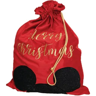 Widdop Disney Weihnachtssack aus Samt für Geschenke – Mickey Mouse