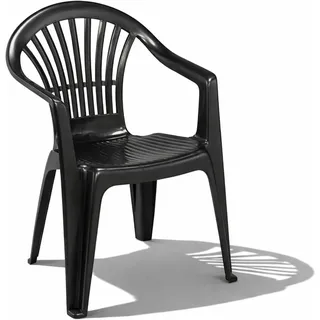 Mojawo ALTEA Stapelstuhl 56 x 54 x 80 cm Anthrazit 2 St.