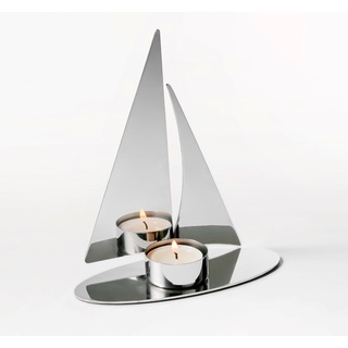 Regatta Boot mit Teelichthalter Länge 18 cm, Breite 7 cm, Höhe 23 cm"Regatta Boot mit Teelichthalter"