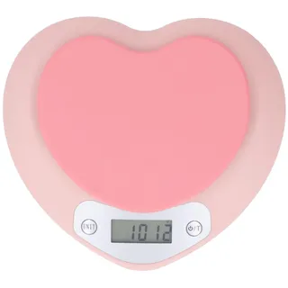 Digitale Küchenwaage mit 1 G Genauigkeit, 5 Kg, für den Haushalt, Kleine Herzform, Wiederaufladbare Lebensmittelwaage Zum Kochen, Backen