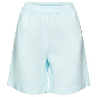 Esprit Shorts Pull-on-Hose aus Baumwolle-Leinen-Mix (1-tlg) blau 36