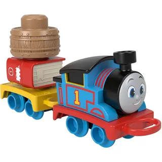 Thomas & seine Freunde Spielzeug für Kleinkinder My First Thomas Lokomotive zum Schieben mit Stapelfracht für Kinder ab 18 Monaten, HXP52