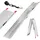 205 cm 340 kg klappbar Aluminium gerillt silber 1 St.