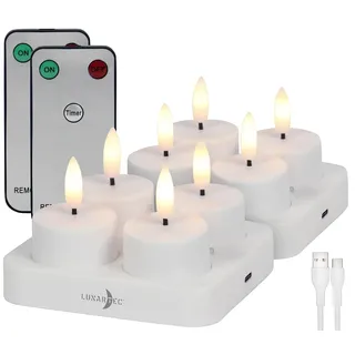 Lunartec LED-Akku-Teelichter 8 St.