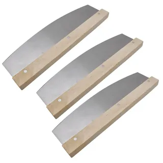 BAYLI Pizzaschneider 3er Set Pizzaschneider scharf Wiegemesser Kräuter- und Pizza Schneider