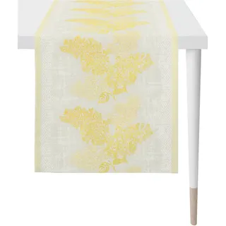 Tischläufer APELT "1616 Springtime, Frühjahrsdeko, Frühling" Tischdecken Gr. B/L: 48 cm x 140 cm, 1 St., gelb Tischläufer Jacquardgewebe