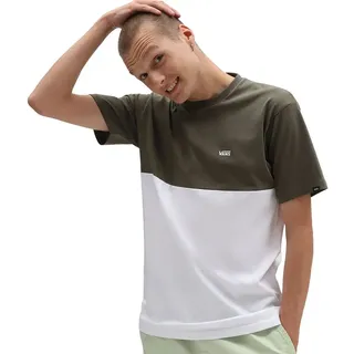 Vans Color Block Kurzarm-t-shirt - White / Grape Leaf - S