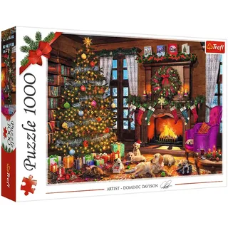 Trefl Puzzle Dominic Davison Weihnachten kommt 1000 Teile Puzzle, 1000 Puzzleteile, Made in Europe bunt