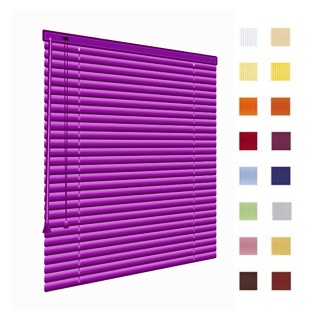 Alu-Jalousien, Jalousien, Horizontaljalousien, Farbe violett, auf Maß gefertigt oder in Standardgrößen, weitere 100 Farben verfuegbar