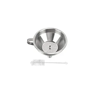 YIGZYCN 304 Edelstahl Sieb Küche Öl Flüssigkeits Trichter Resin Filter Trichter Pokal Reinigungspinsel Für SLA/DLP/LCD Trichter Filtersiebharz Für SLA/DLP/LCD