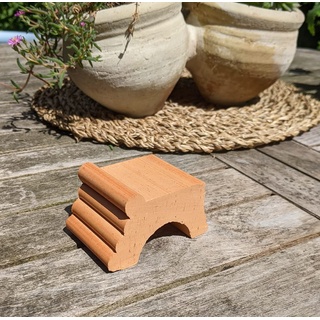 Kübelfüße aus echt Terracotta (kein Kunststoff !!) für Blumentopf Blumenkübel Terrakotta Fuß Unterteller Untersetzer Deko Garten Tier Figur Füße