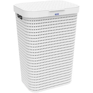 Rotho Wäschesammler Country 55 L weiß