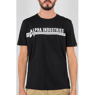 Alpha Industries T-Shirt, schwarz-weiss, Größe S
