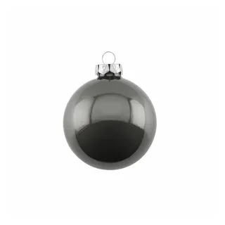 Giftcompany Weihnachtsbaumkugel Opal Dunkelgrau Ø 8 cm grau