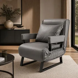 Makika Schlafsessel Schlafsofa Rio klappbar - in Grau - Grau