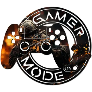 codiarts. XXL Game Mode ON Wanddekor 3D-Panel, Lasergeschnitten, Designs WOT FN COD GRAFITTI METAL HOLZ (SMALL, COD)